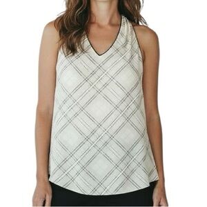 NWT WHITE HOUSE BLACK MARKET Sleeveless V-Neck Lined Blouse Size Medium